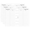 3x 20pc Filofax Pocket 12cm Name/telephone Number Refill Organiser Paper Inserts