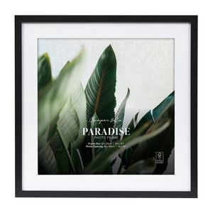 Cooper & Co. 50x50cm Mat to 40x40cm Premium Paradise Wooden Photo Frame Black