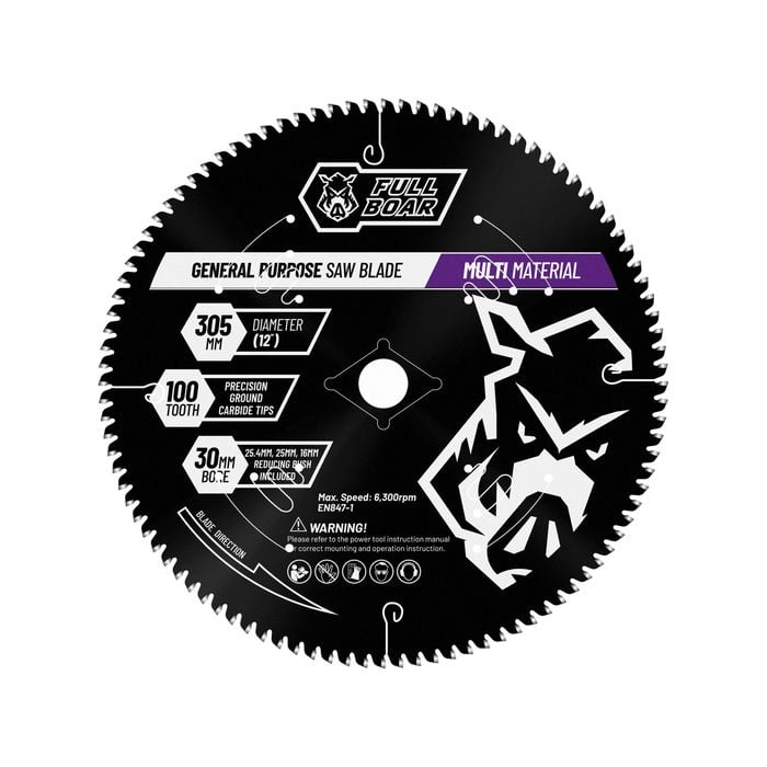 Full Boar 305mm 100T Multi-Material Circular Saw Blade