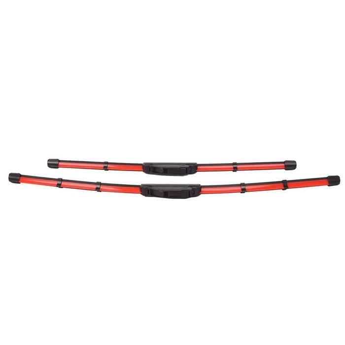 24" +19" 2x Front Wiper Personalized Blades Fits For Mazda 3 Bl 2009-2013 Red
