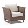Carolina Outdoor Wicker And Teak Arm Chair - Harper