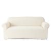 Catzon 4 Seater Stretch Sofa Cover Couch Cover Washable Jacquard Fabric-OffWhite(XL)