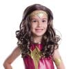 DC Comics Wonder Woman Wig Long Brown Hair Halloween Costume Accessory Child