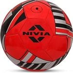 Nivia Blade Football (Red, Size 5) | Machine Stitched | Hobby Playing Ball | Soccer Ball