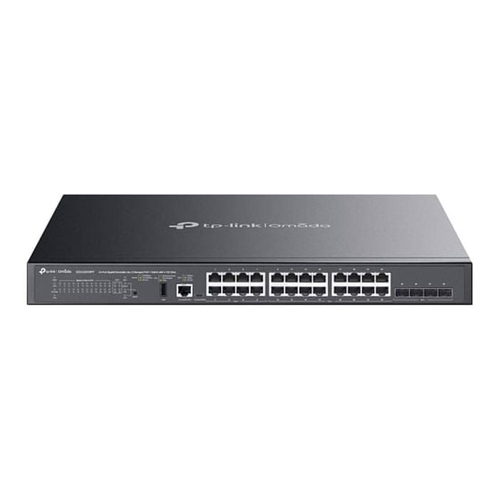 TP-Link SG5428XMPP Omada 24-Port Gigabit Stackable Lite L3 Managed PoE++ Switch with 4× 10G Slots