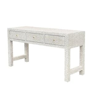 Mother of Pearl Inlay Console Subtle Light Hue
