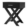 Alfordson Bedside Table Black