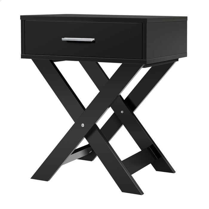 Alfordson Bedside Table Black