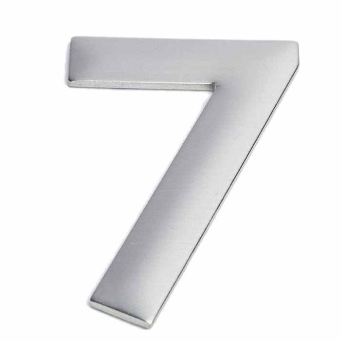 Sandleford 75mm Suburban Stainless Steel Self Adhesive House Number 7