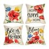 Catzon 4 Pcs Decorative Throw Pillow Covers with HD Printing for Home Decor