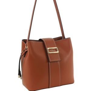 Milleni Women's Handbag Vegan Leather Fashion Stylish Mini Tote Bag Tan