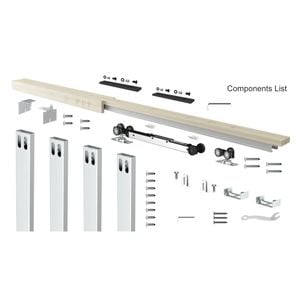 Rolltrak 2200 x 20 x 8mm Cavity Door Track Set