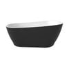 Caroma 1700 x 850 x 680 Black And White Noir 1700 Freestanding Bath
