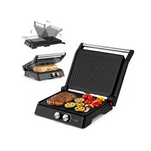 YOPOWER 1800W Electric Grill & Sandwich Maker
