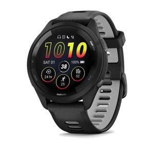 Garmin Forerunner 265 Black Bezel With Black/powder Grey Band