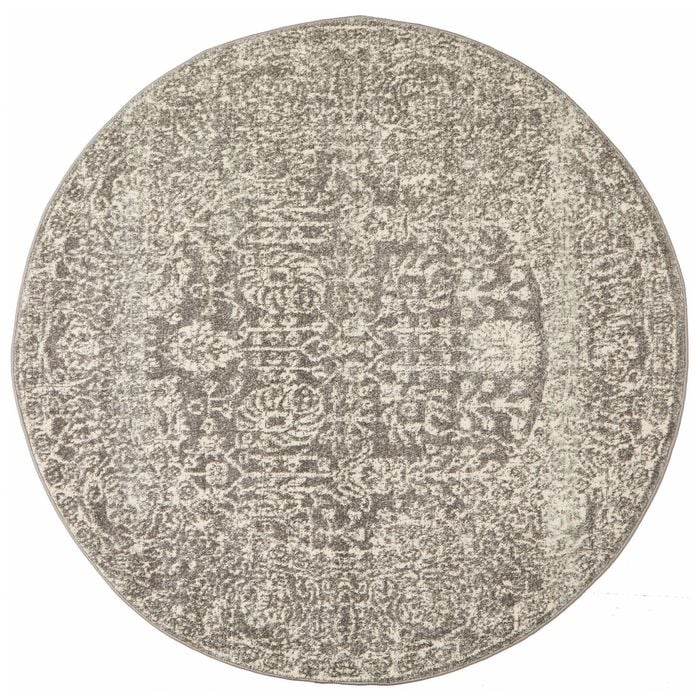 Sense 256 Grey Round 240X240Cm Rug
