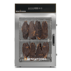 Premium 16 Tray Commercial Dehydrator Biltong Bundle - Rectangular | 0-199 Hrs | Food-Grade Stainless Steel, Tempered Glass
