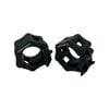 Black Olympic Nylon Lock Collars - Pair