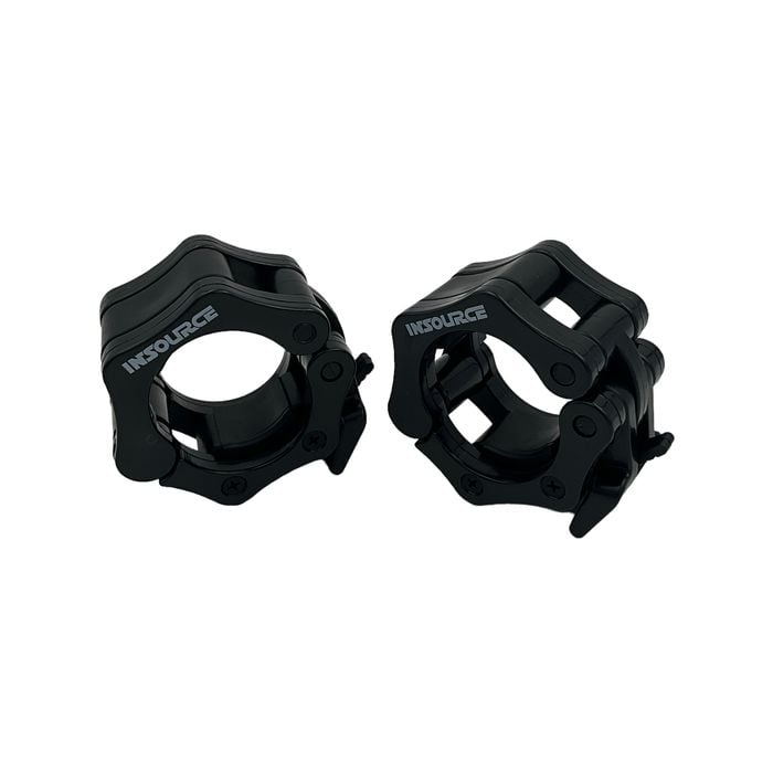 Black Olympic Nylon Lock Collars - Pair