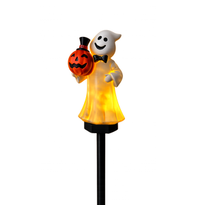 Galah Halloween Ghost With Pumpkin Solar Pathway Light