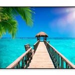 Traditional Boat Jetty in Maldives  Print 100% Australian Made 90x60cm  (Poster)