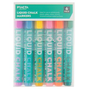 Practa Liquid Chalk Markers - 6 Pack