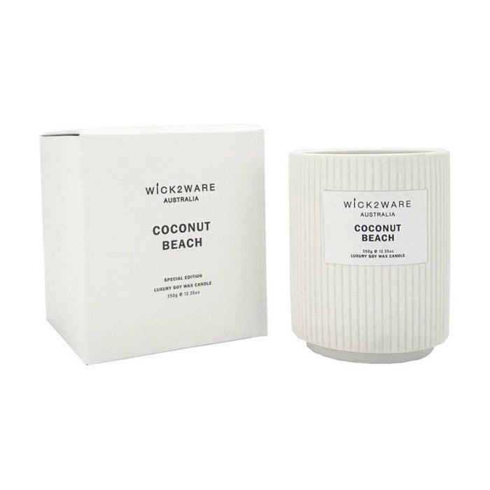 More Than Party Luxury Soy Wax Candle Home Fragrance Coconut Beach 350g