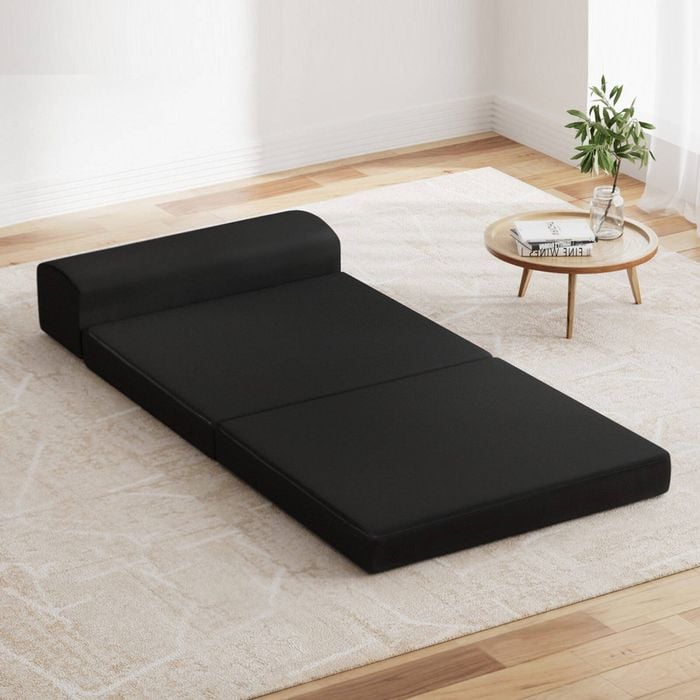 Giselle Folding Mattress Foldable Single Mattresses Portable Bed Lounge Velvet Bunnings Australia