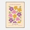 Galrie Vintage Floral Art Print from Paris Flower Market Botanical Archive No.6 Decor, Wood Frame, A2 42 x 60cm (16 x 24inch)