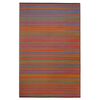 Fab Habitat 180x270cm Multicolour Red Toned Cancun Melange Recycled Plastic Outdoor Rug