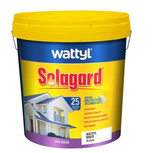 Wattyl 15L White Low Sheen Solagard Pre-tinted Exterior Paint