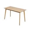 Oikiture Wooden Dining Table 120cm Rectangular 4 Seater Pinewood Legs Natural