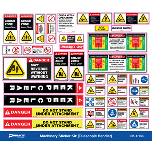 Pinnacle Telescopic Handler Machinery Sticker Kit