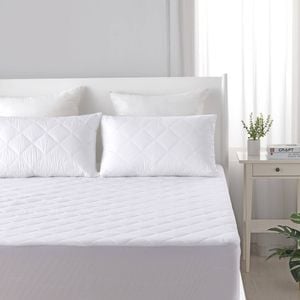 Dreamaker Quilted Cotton Cover Mattress Protector - Single Bed