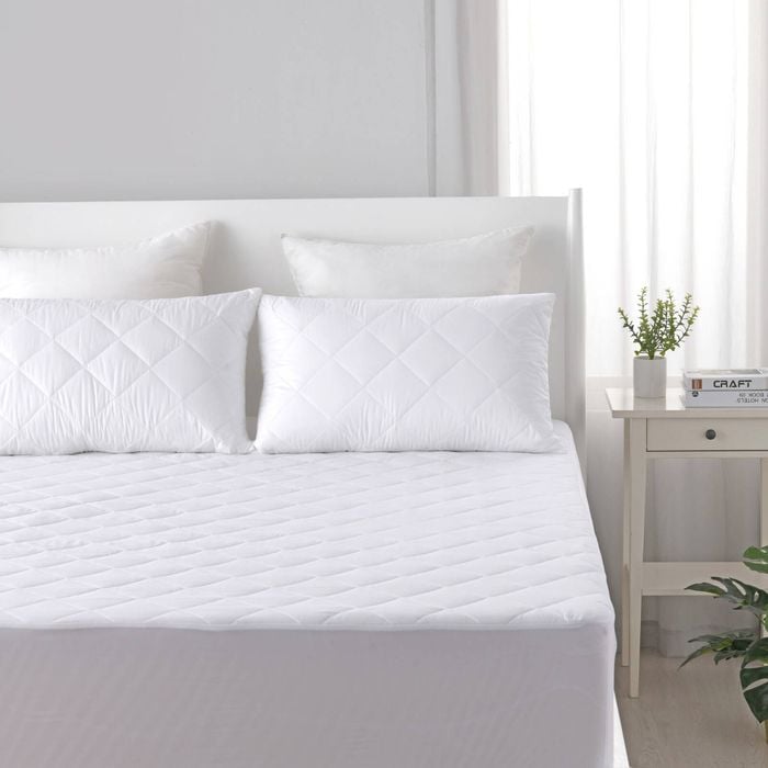 Dreamaker Quilted Cotton Cover Mattress Protector - Single Bed
