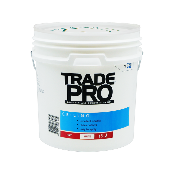 Trade Pro 15L White Flat Interior Ceiling Paint