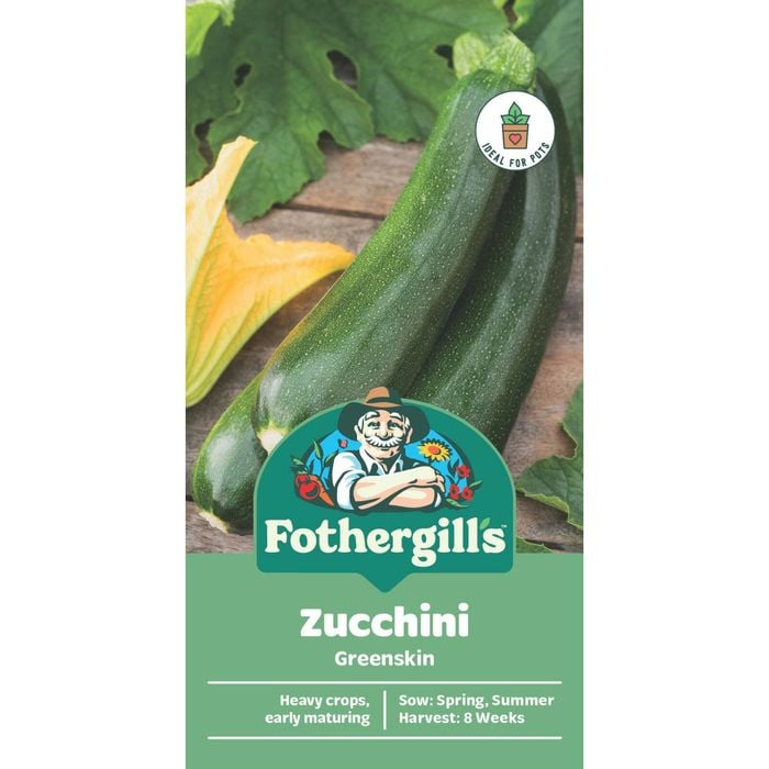 Fothergill's Greenskin Zucchini Vegetable Seeds
