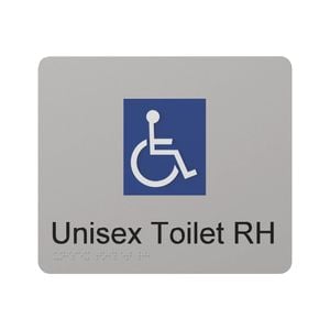 Bradley Unisex Toilet RH And Parent Room Braille Toilet Sign