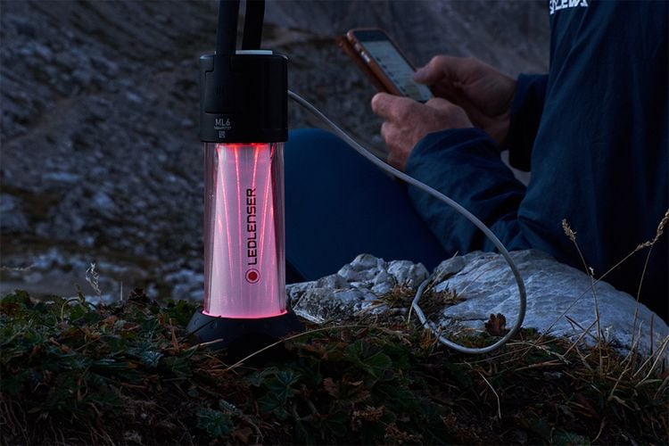 Lantern torch with charging port