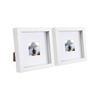 Nicola Spring 6" x 6" White 3D Box Photo Frames - 2" x 2" Mount - Pack of 2