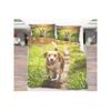 3D Lawn Dog 024 Bed Pillowcases Quilt King Single Size