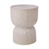 Amalfi Etta Side Table/stool Cream Wash 35x35x45cm