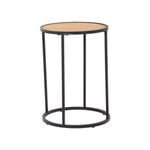 Modern Furniture BRADFORD Side Table 40cm  - Natural & Black