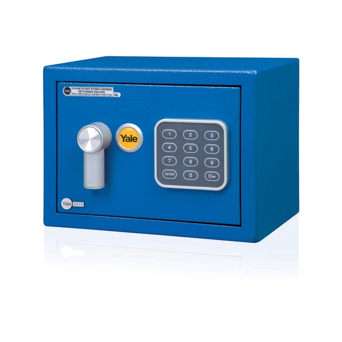 Yale Blue Mini Safe
