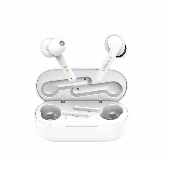 Bluetooth 5.0 Earphone Sonicgear Tws 5 Pro Wireless Stereo Earbuds Ipx5 White