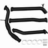 Ignite Exhausts Turbo Back For Ford Px Ranger 3.2l 3" Cat & Diff Pipe Black Aluminised Steel