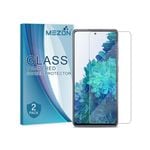2 Pack MEZON Samsung Galaxy S20 FE Clear Tempered Glass Screen Protectors