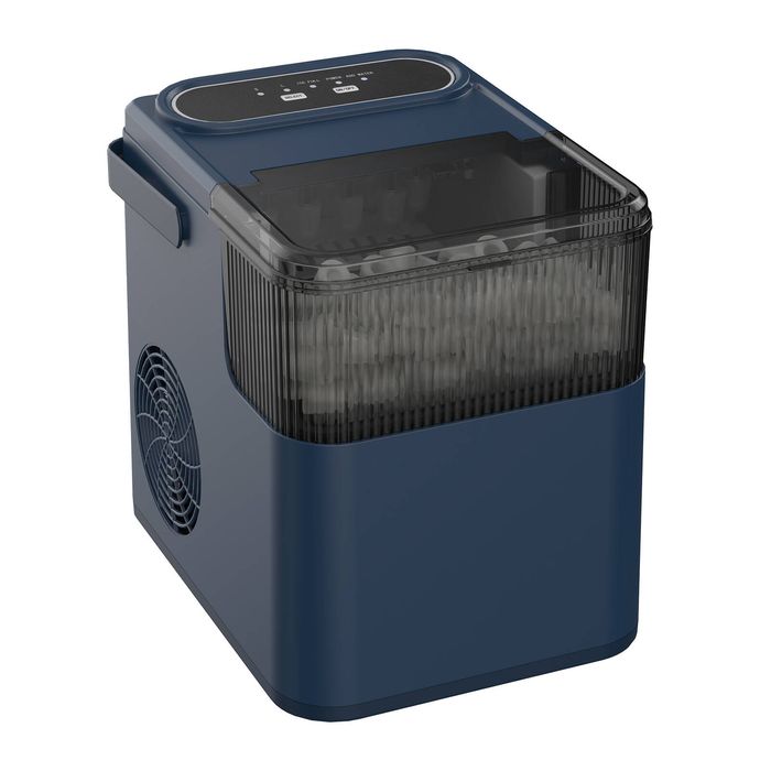 YOPOWER Navy Blue 1.4L Ice Maker Portable Ice Cube Machine