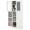 Costway 1.6m Kitchen Cabinet Buffet Sideboard Cupboard Tallboy White