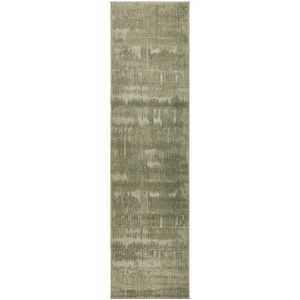 Skye Aliya Green 300x80cm Runner - Medium Power Loomed Rug